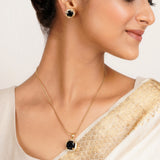 22k Gold Plated Ridhi Bhujanga Pendant Set