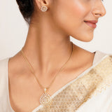 22k Gold Plated Ridhi Amritika Pendant Set