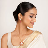 22k Gold Plated Ridhi Samkona Pendant Set