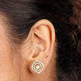 22k Gold Plated Ridhi Ardhachandra Pendant Set