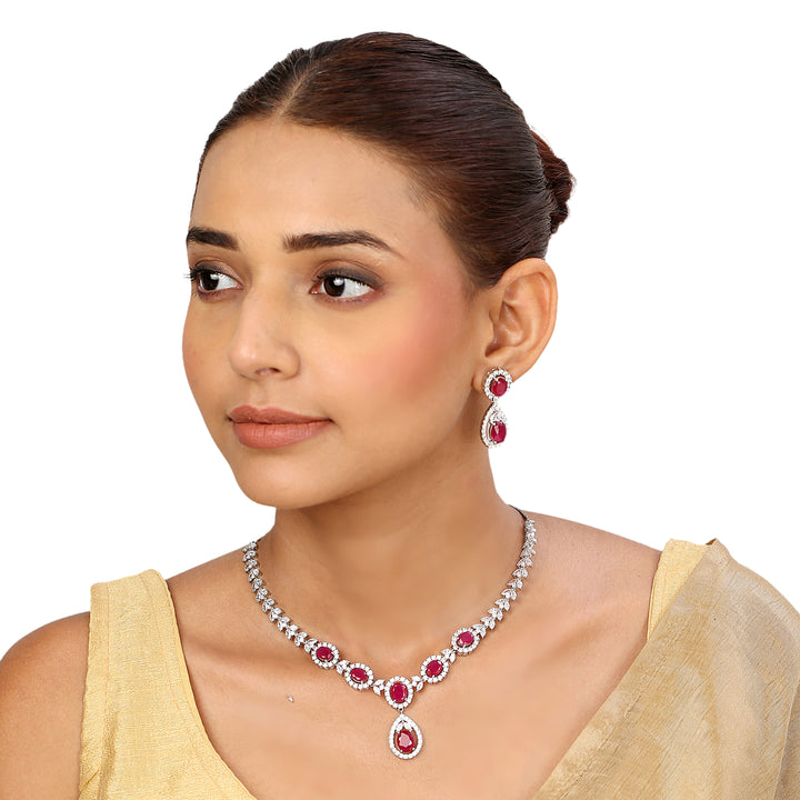 22k Gold Plated Sampada Kiranmayi Necklace set