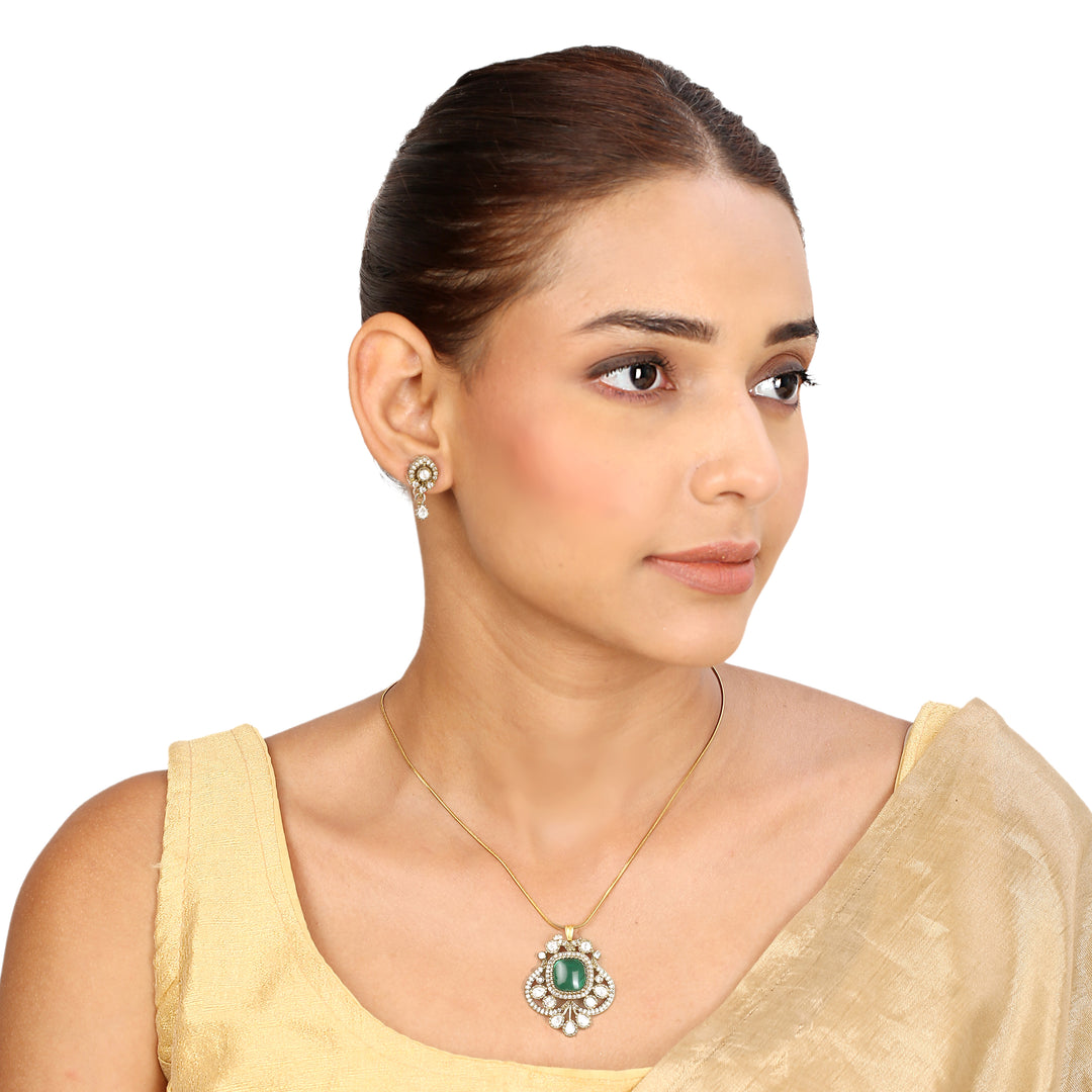 22k Gold Plated Sampada Mayukhi Pendant set