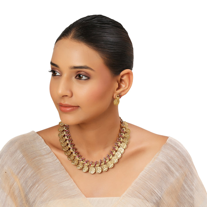 22k Gold Plated Kanchan Lajwanti Necklace Set