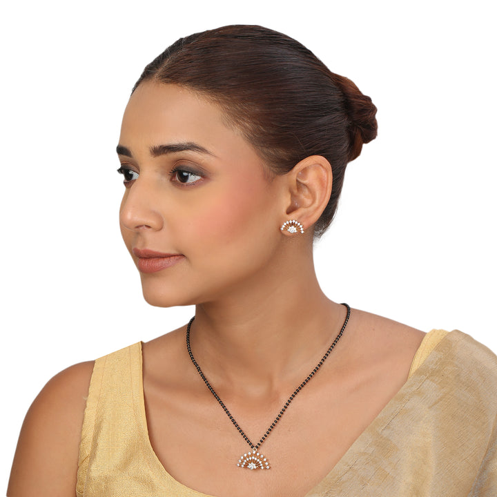 22k Gold Plated Sampada Rajakumari Mangalsutra Set