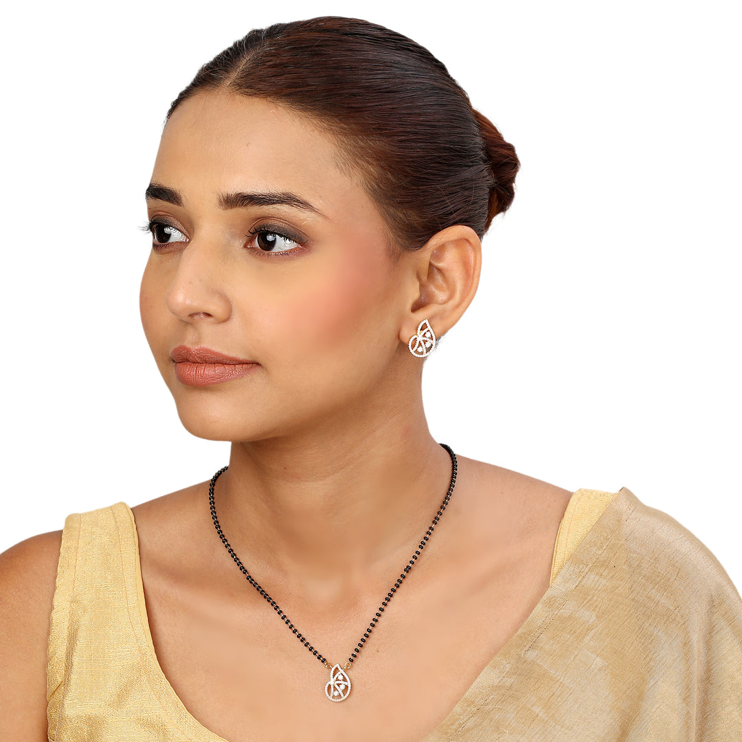 22k Gold Plated Sampada Suvarnangi Mangalsutra Set