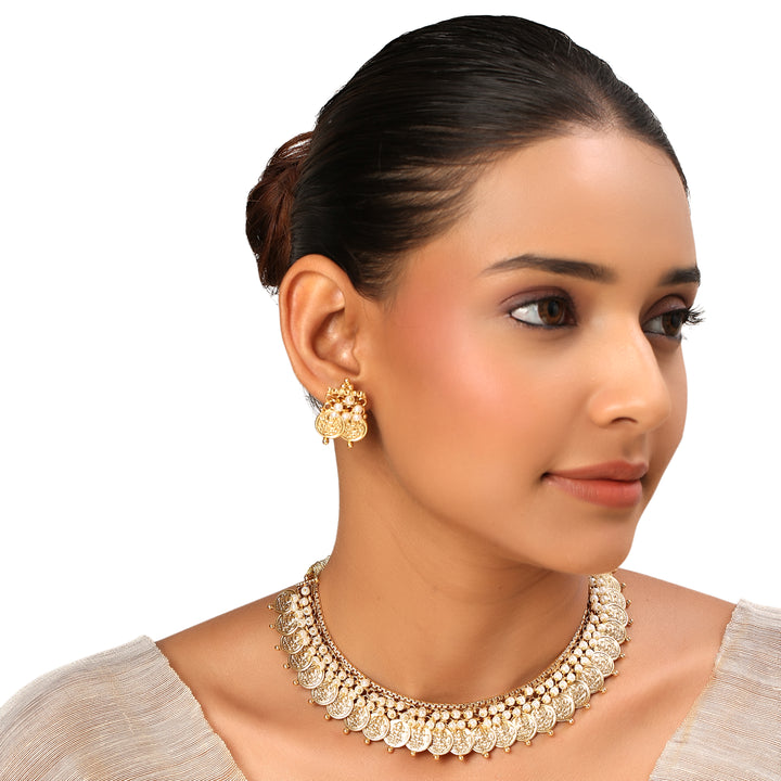 22k Gold Plated Kanchan Aparna Necklace Set
