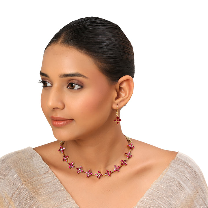 22k Gold Plated Kanchan Nalini Necklace Set