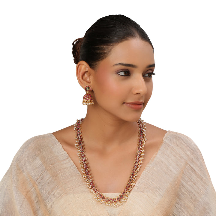 22k Gold Plated Kanchan Padmalini Necklace Set