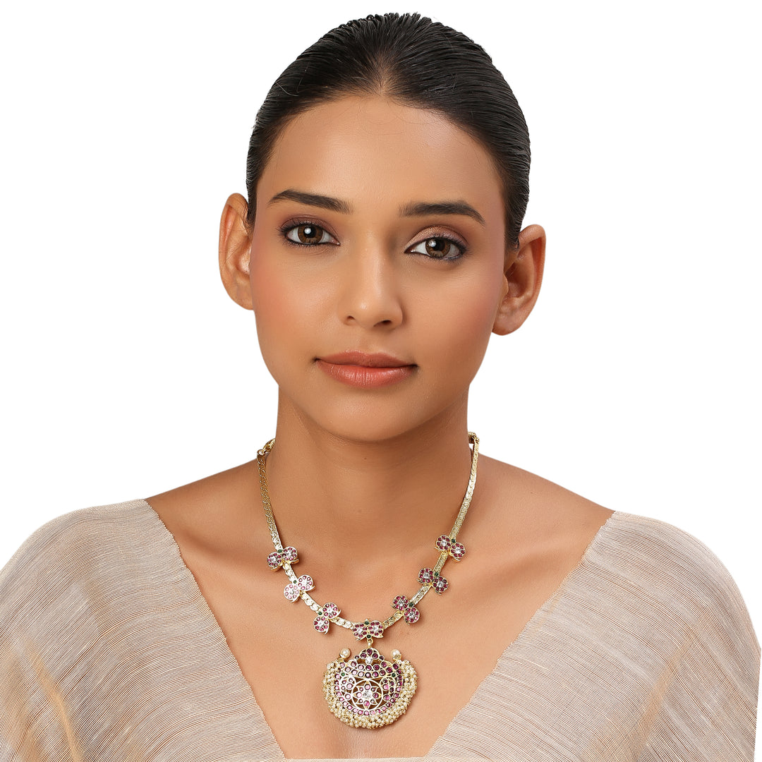 22k Gold Plated Kanchan Somalata Necklace