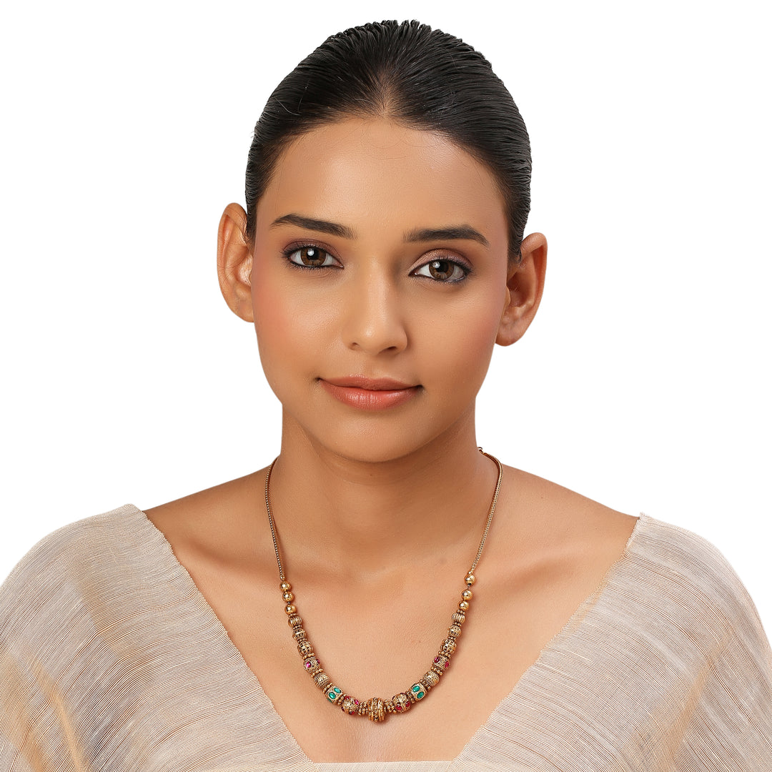 22k Gold Plated Kanchan Suvarnarekha Necklace