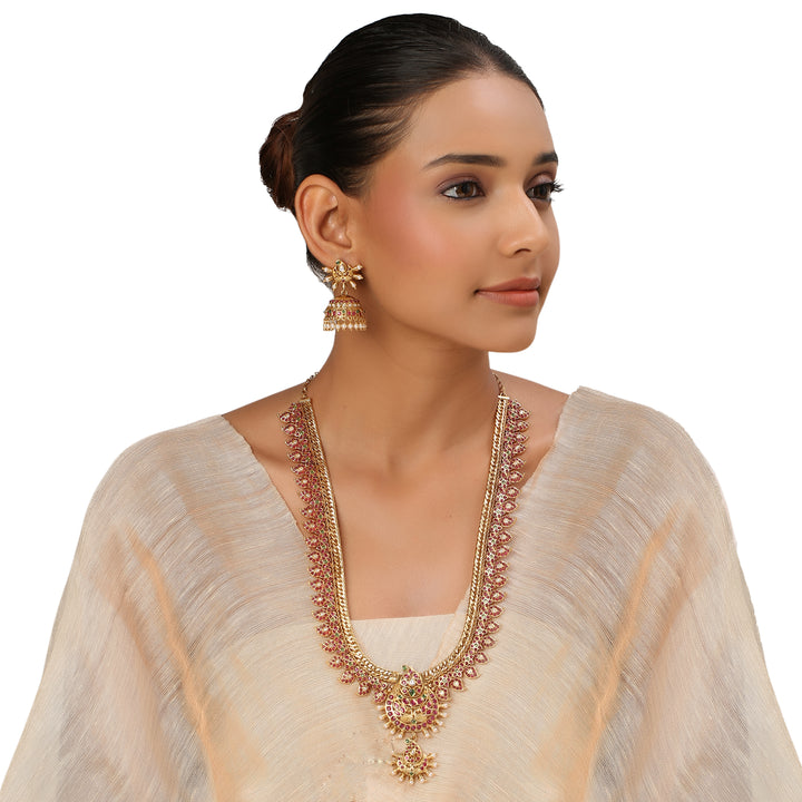 22k Gold Plated Kanchan Aishwarya Necklace Set