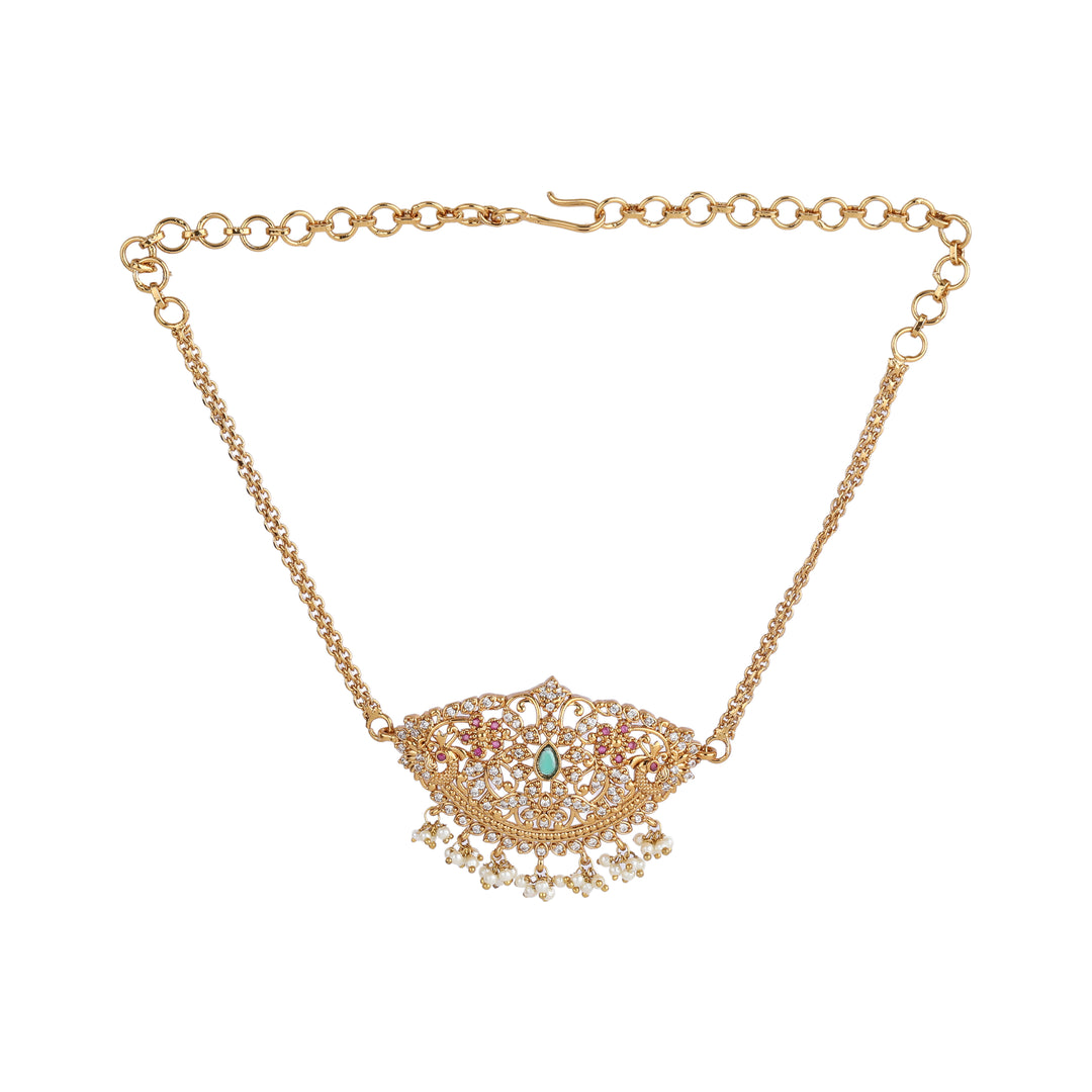 22k Gold Plated Kanchan Ambika Choker Set