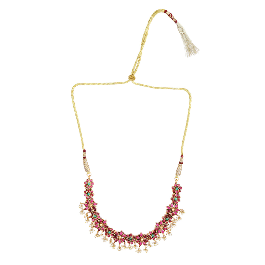 22k Gold Plated Kanchan Gauravi Necklace Set