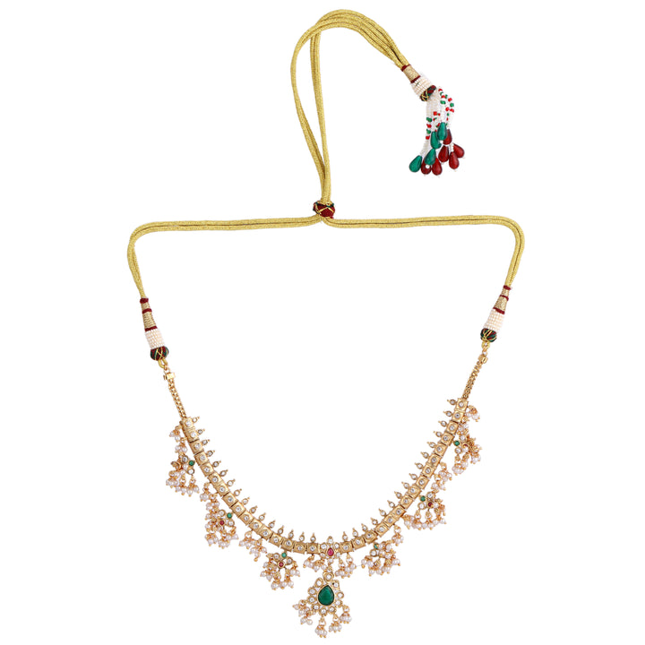 22k Gold Plated Kanchan Jagruti Necklace Set