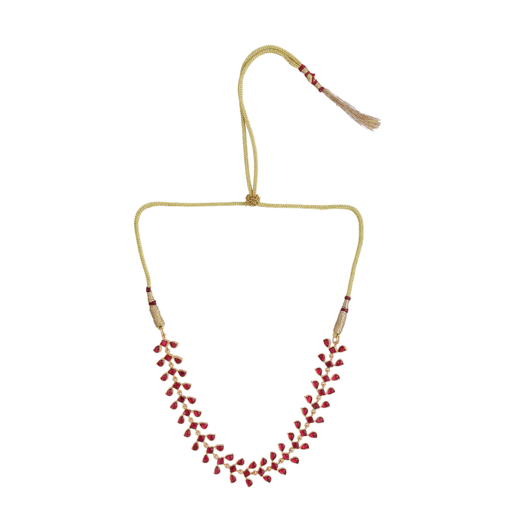 22k Gold Plated Kanchan Kalyani Necklace Set