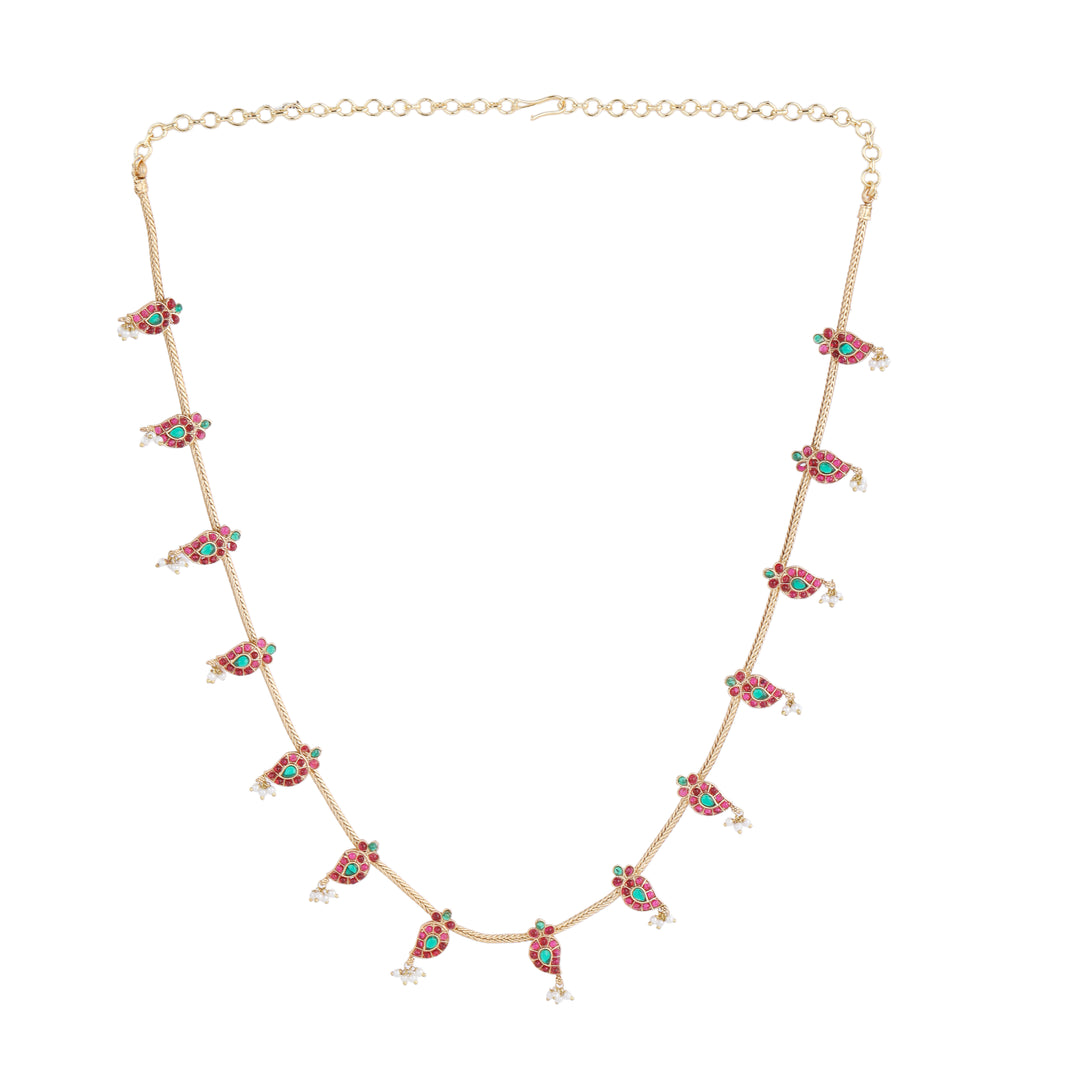 22k Gold Plated Kanchan Anupama Necklace Set
