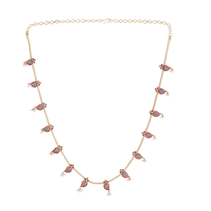 22k Gold Plated Kanchan Anupama Necklace Set