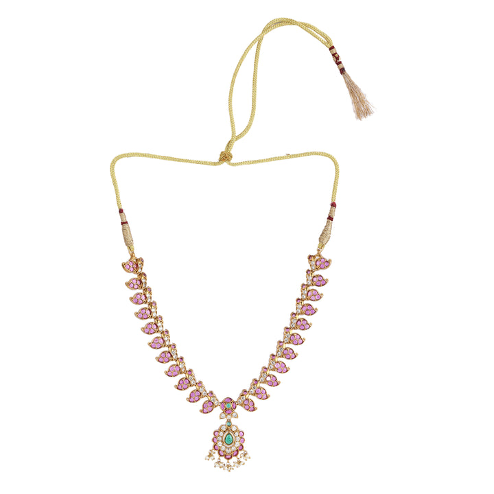 22k Gold Plated Kanchan Karishma Necklace Set