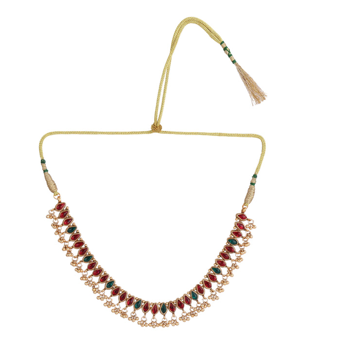 22k Gold Plated Kanchan Kundanika Necklace Set