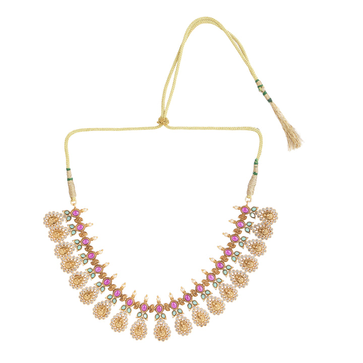 22k Gold Plated Kanchan Meghamala Necklace Set