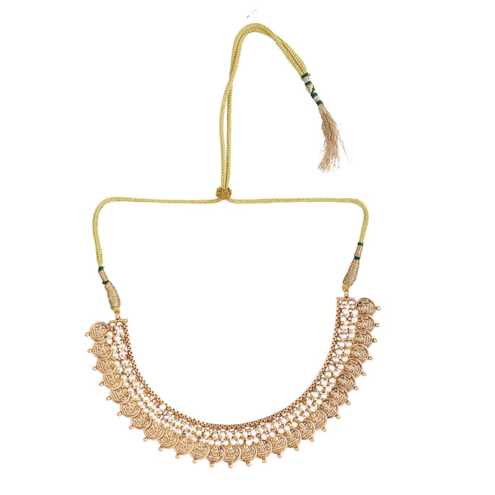 22k Gold Plated Kanchan Aparna Necklace Set