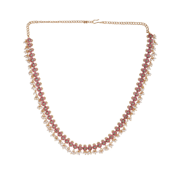 22k Gold Plated Kanchan Padmalini Necklace Set