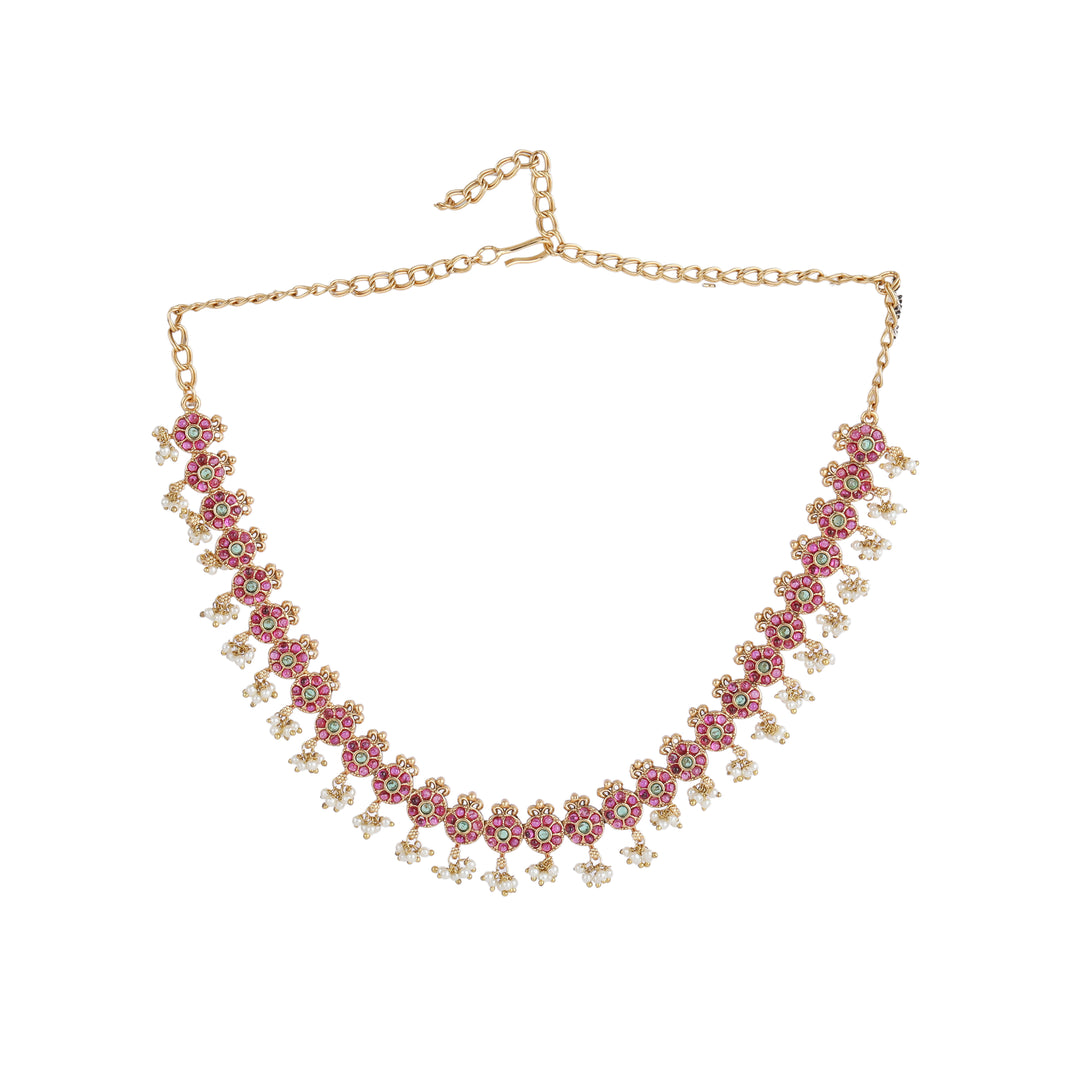 22k Gold Plated Kanchan Parameshwari Necklace Set