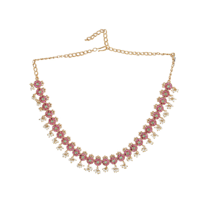 22k Gold Plated Kanchan Parameshwari Necklace Set