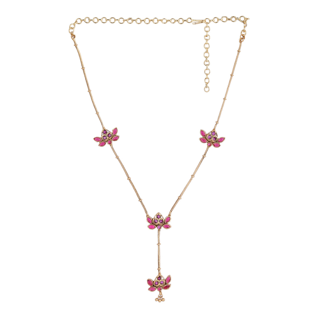 22k Gold Plated Kanchan Prabhadevi Necklace Set