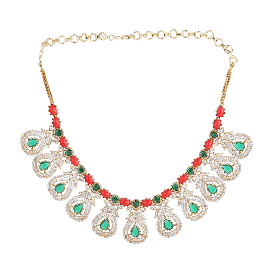22k Gold Plated Kanchan Pramila Necklace Set