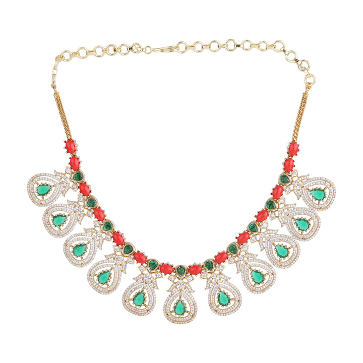 22k Gold Plated Kanchan Pramila Necklace Set