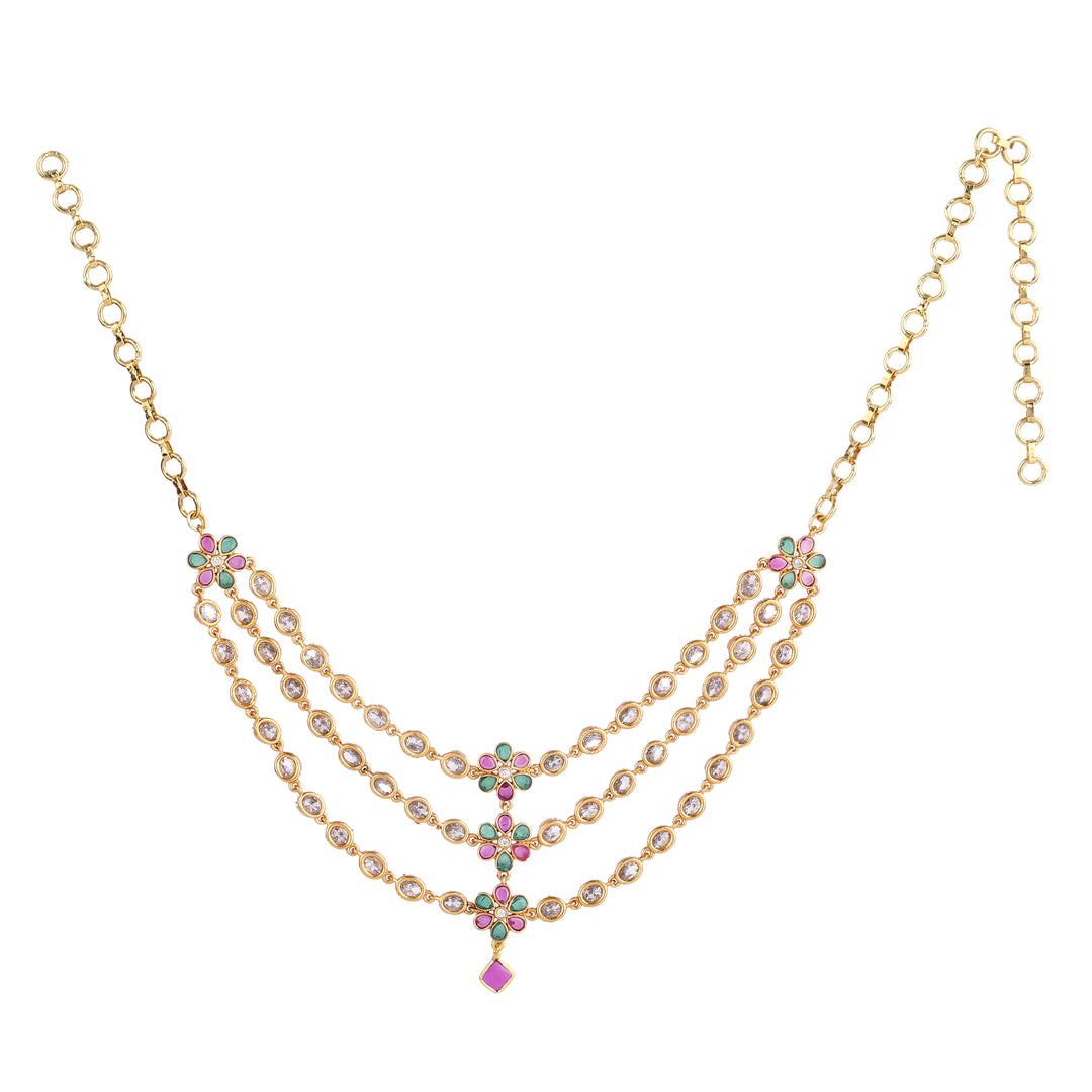 22k Gold Plated Kanchan Rajalakshmi Necklace Set