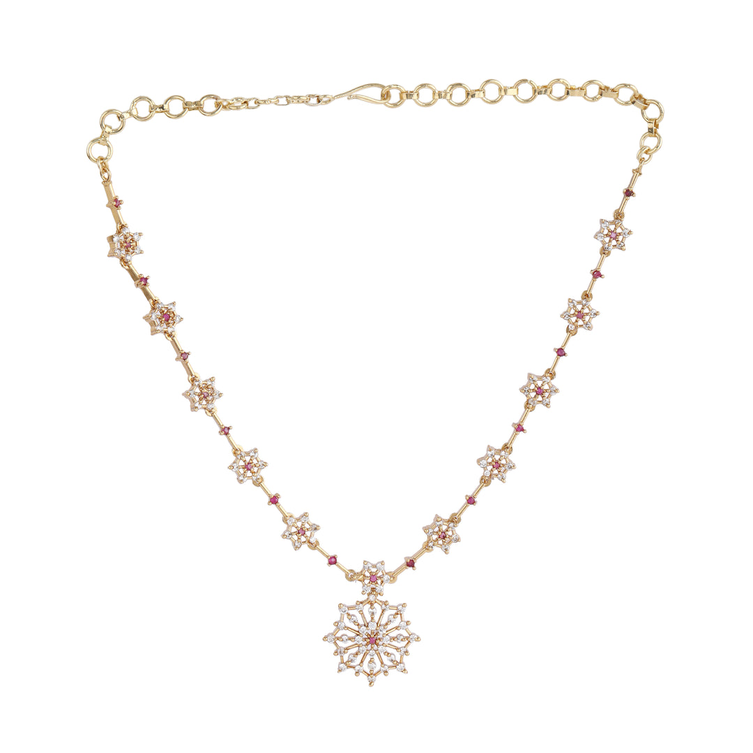 22k Gold Plated Kanchan Taravali Necklace Set