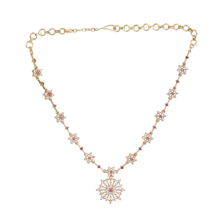 22k Gold Plated Kanchan Taravali Necklace Set