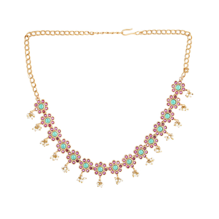 22k Gold Plated Kanchan Uma Necklace Set