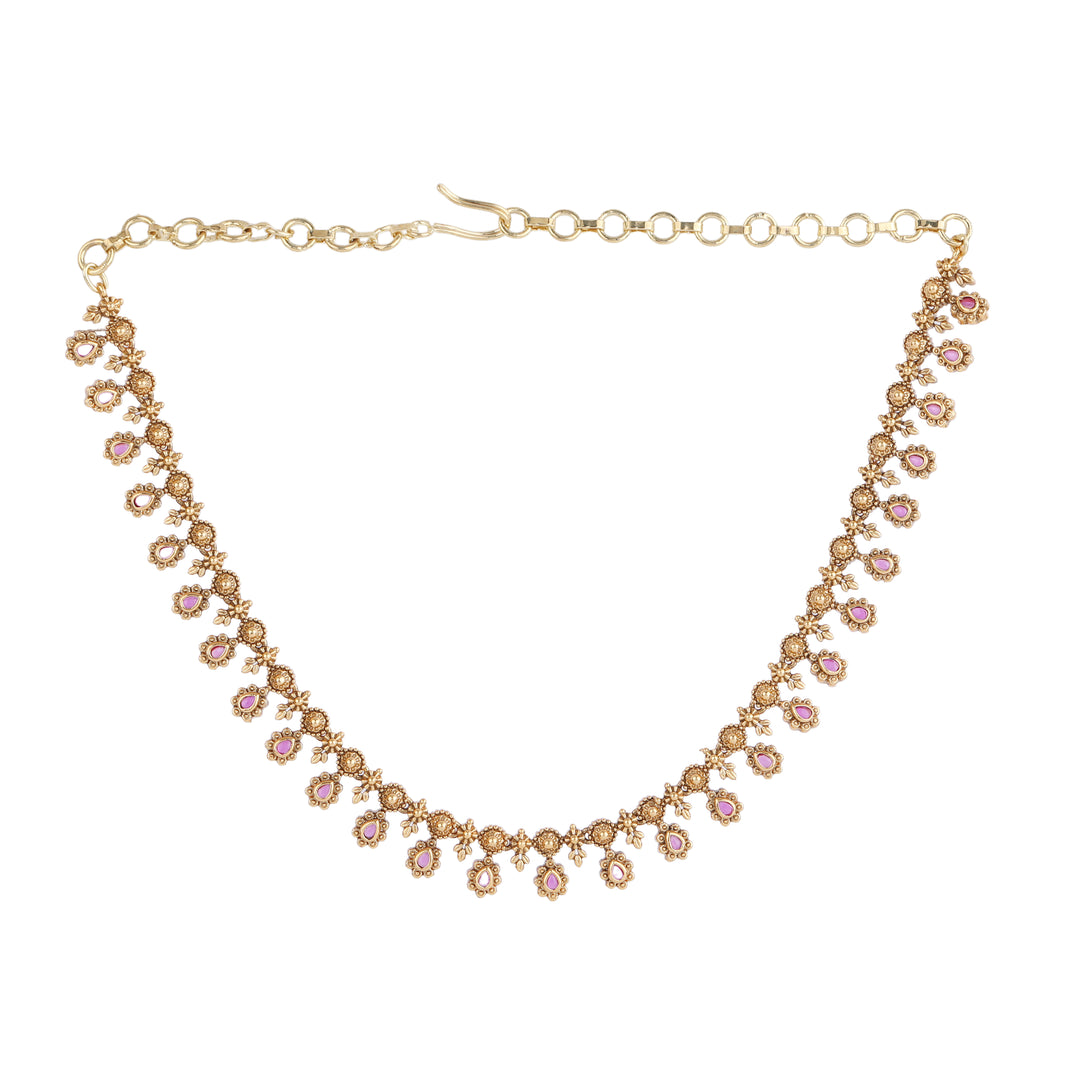 22k Gold Plated Kanchan Varalakshmi Necklace Set