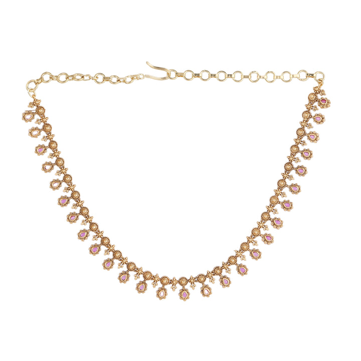 22k Gold Plated Kanchan Varalakshmi Necklace Set
