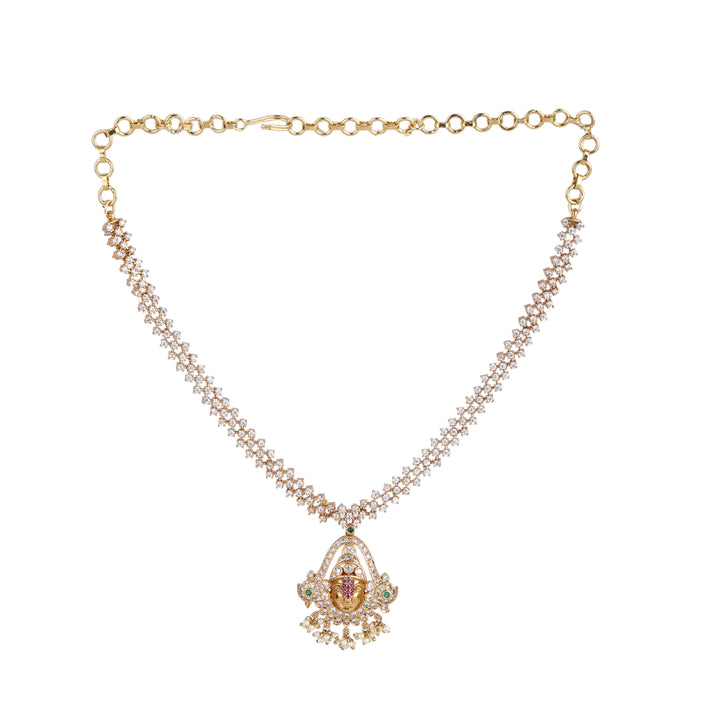 22k Gold Plated Kanchan Chitra Necklace Set