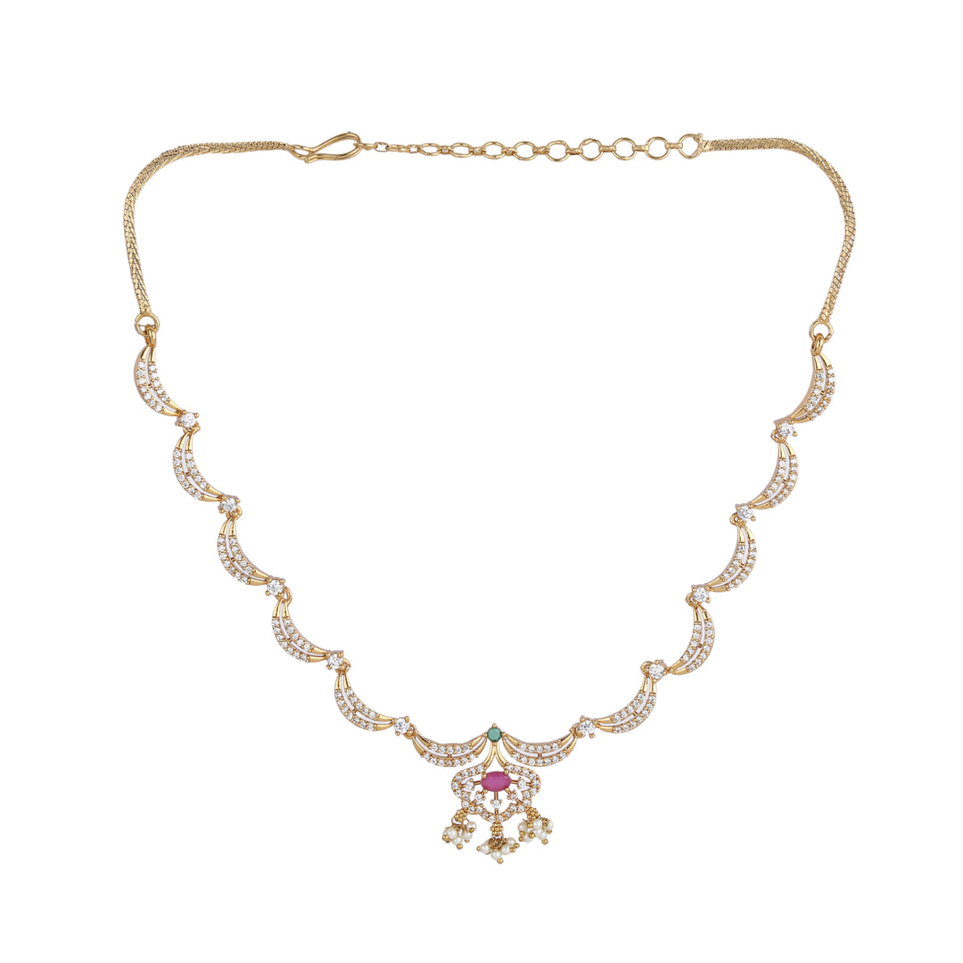 22k Gold Plated Kanchan Devashree Necklace Set