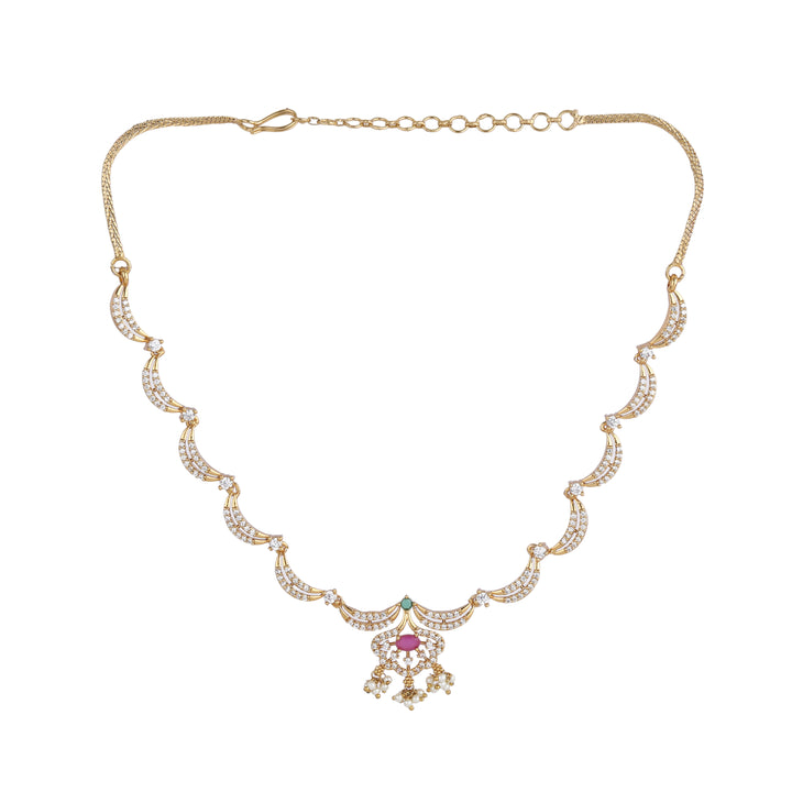 22k Gold Plated Kanchan Devashree Necklace Set