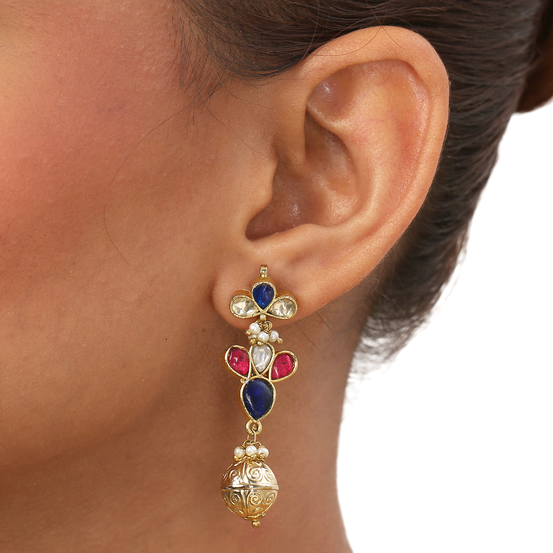 22k Gold Plated Sampada Maharanika Pendant set