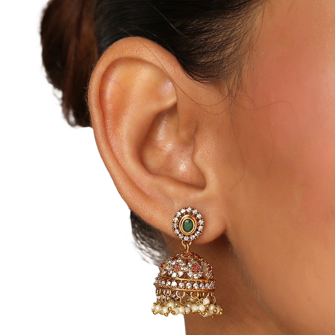 22k Gold Plated Kanchan Ambika Choker Set