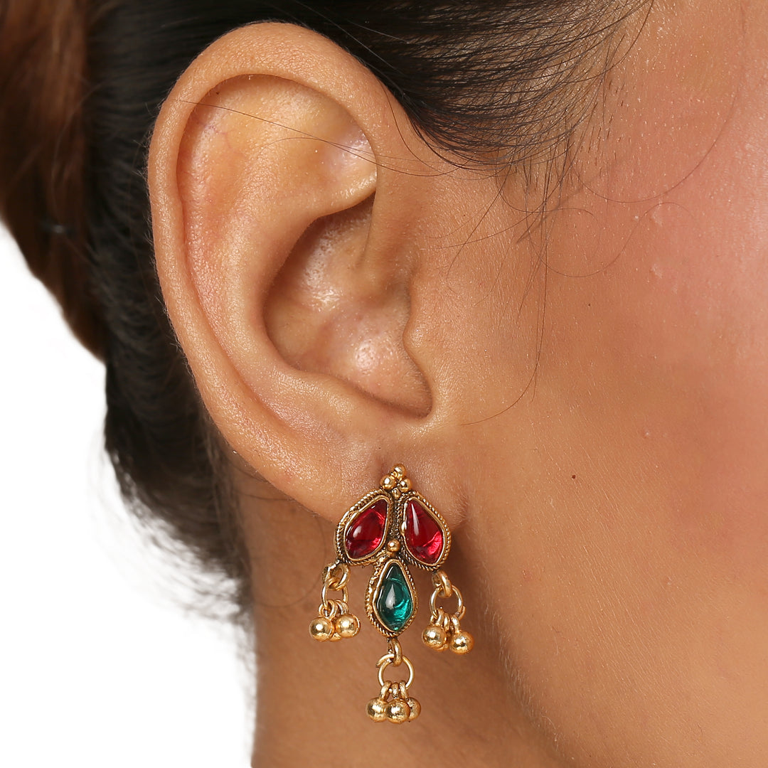 22k Gold Plated Kanchan Kundanika Necklace Set