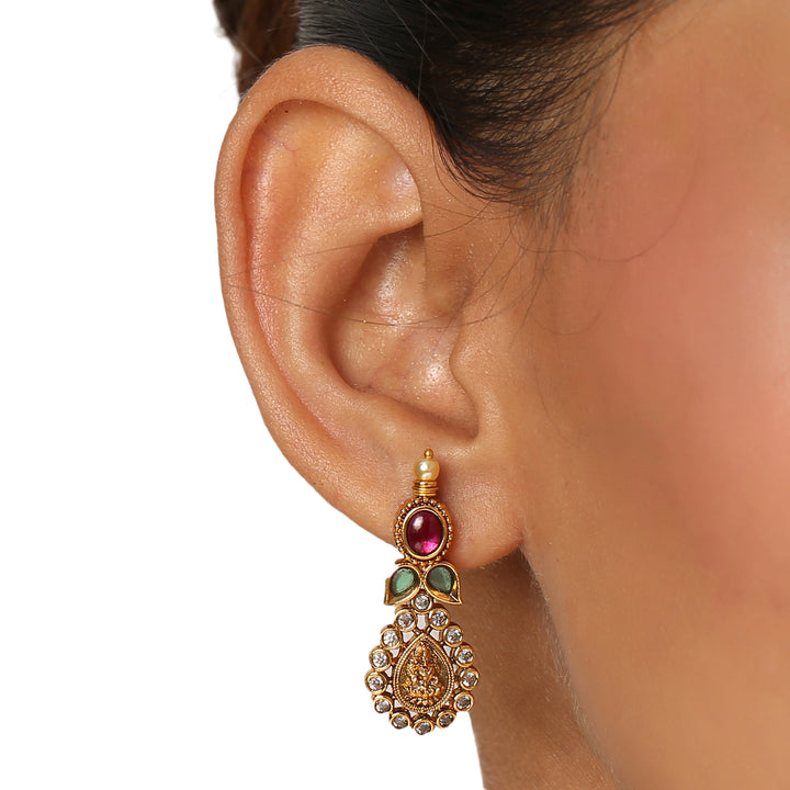 22k Gold Plated Kanchan Meghamala Necklace Set