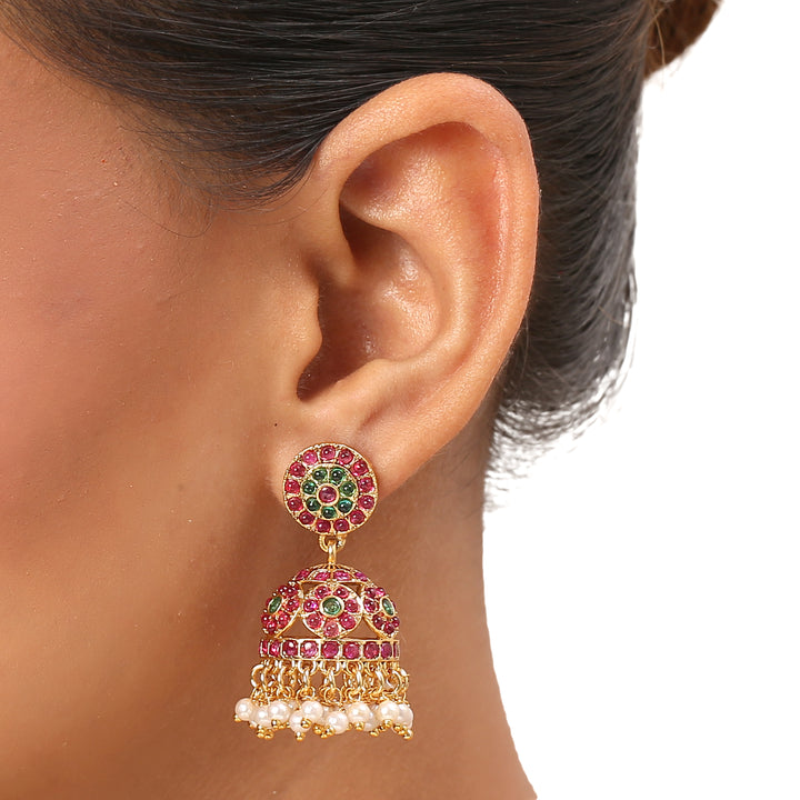 22k Gold Plated Kanchan Padmalini Necklace Set