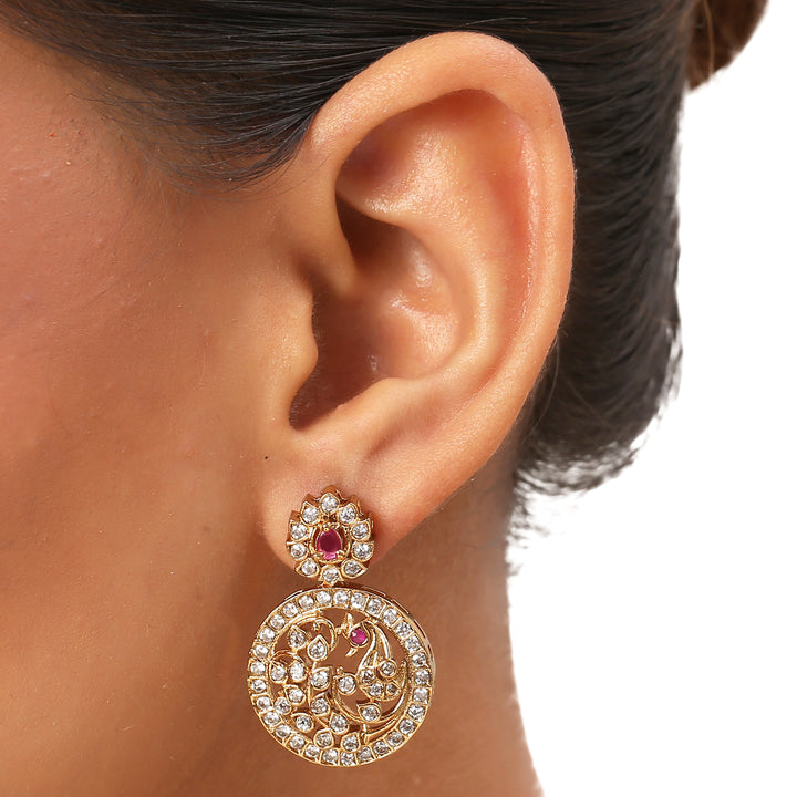 22k Gold Plated Kanchan Ratnamala Necklace Set