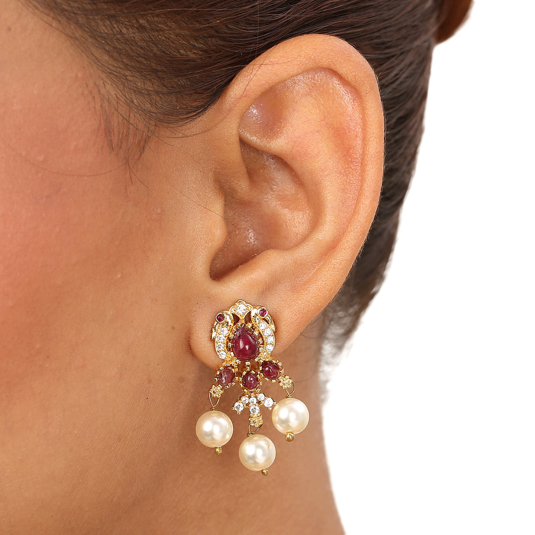 22k Gold Plated Sampada Hemakshi Choker set