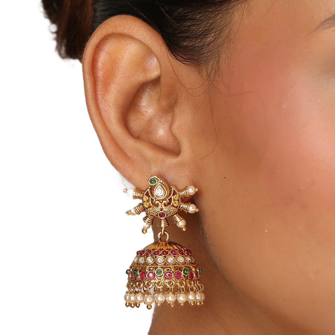 22k Gold Plated Kanchan Aishwarya Necklace Set
