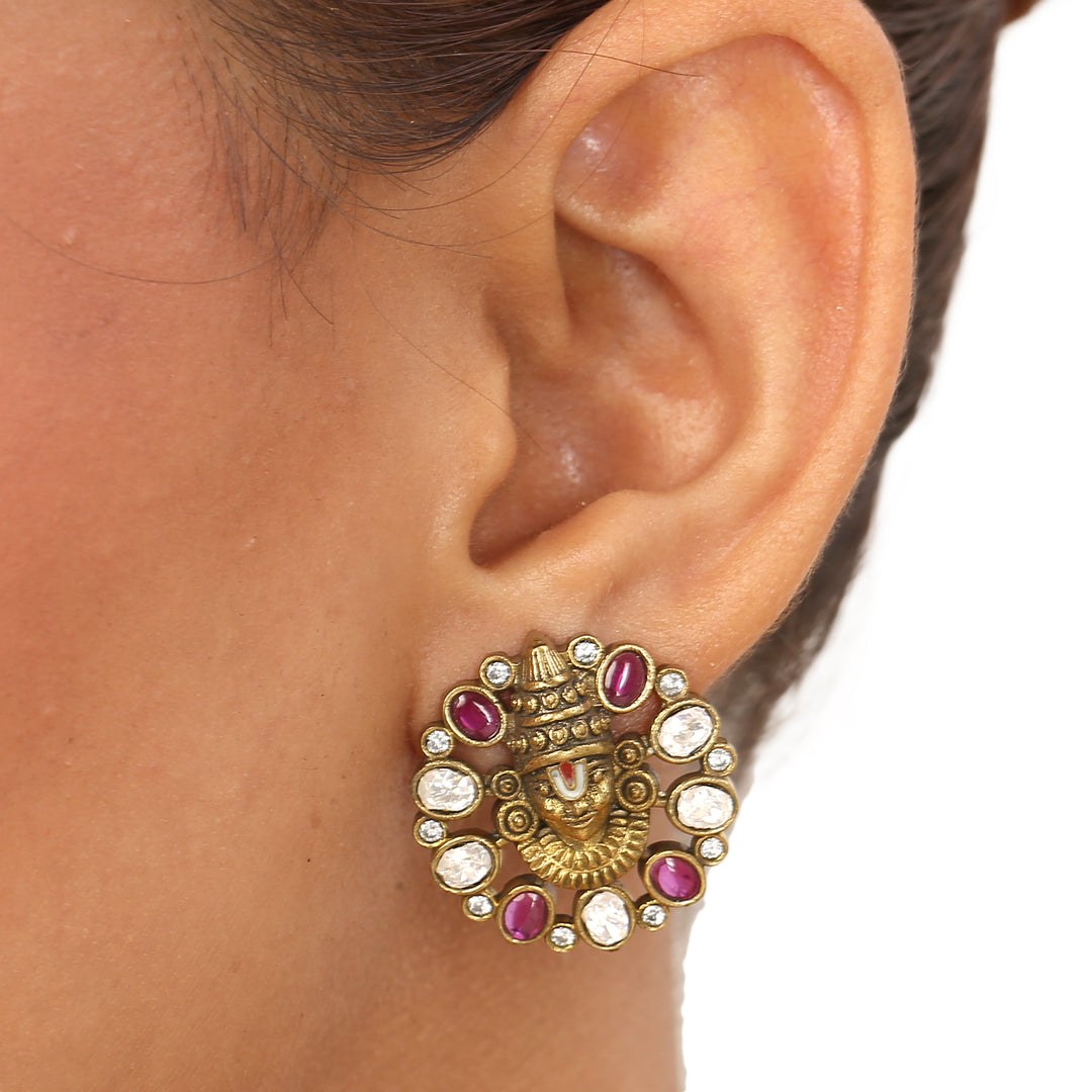 22k Gold Plated Sampada Devyasha Pendant set