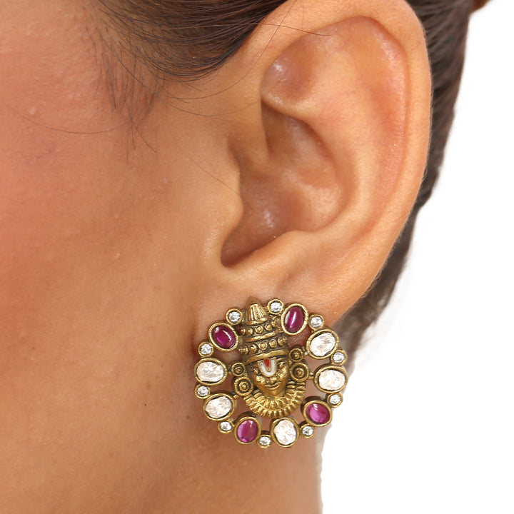 22k Gold Plated Sampada Devyasha Pendant set